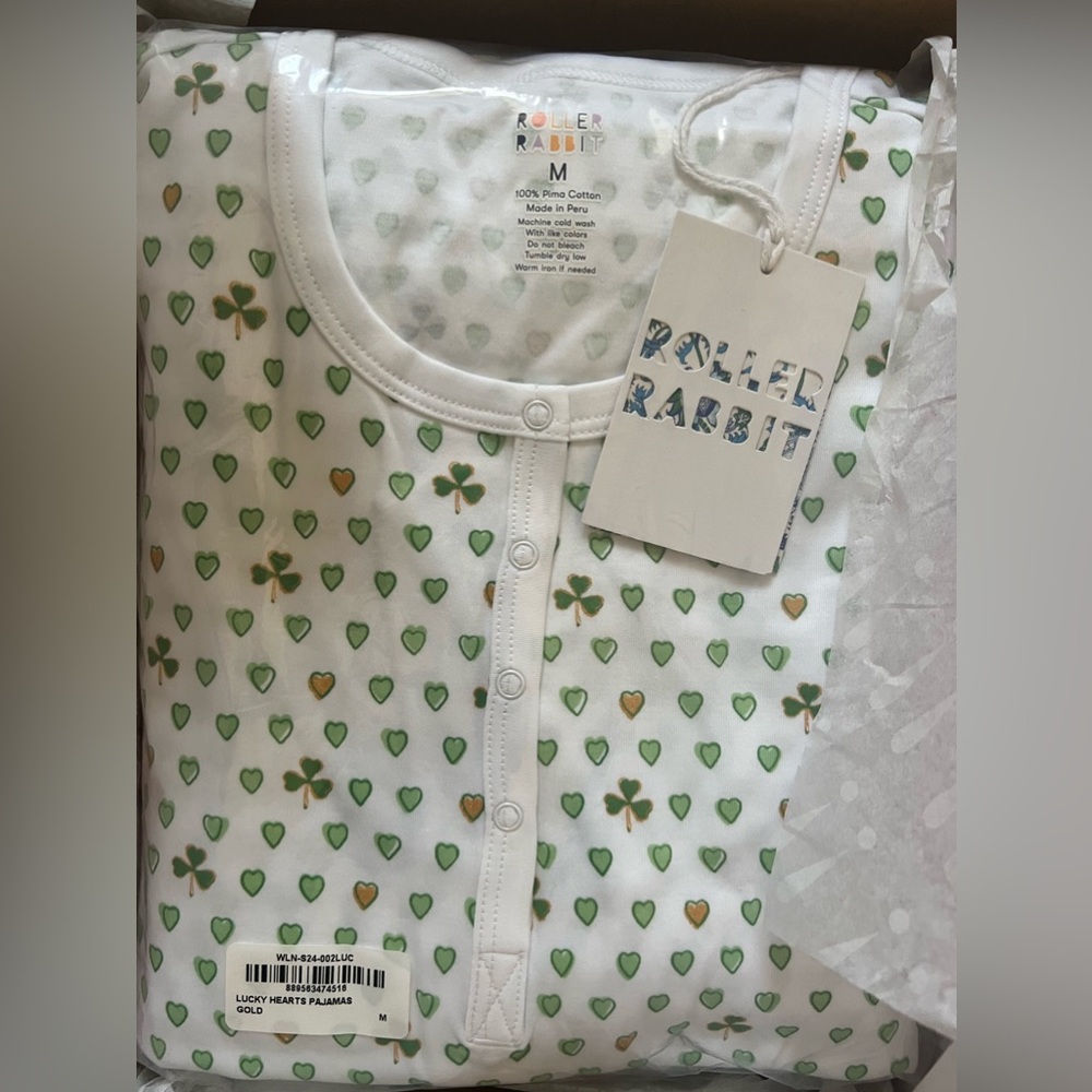 Roller Rabbit Shamrock St Patrick’s Day Pajamas Exclusive - not online!